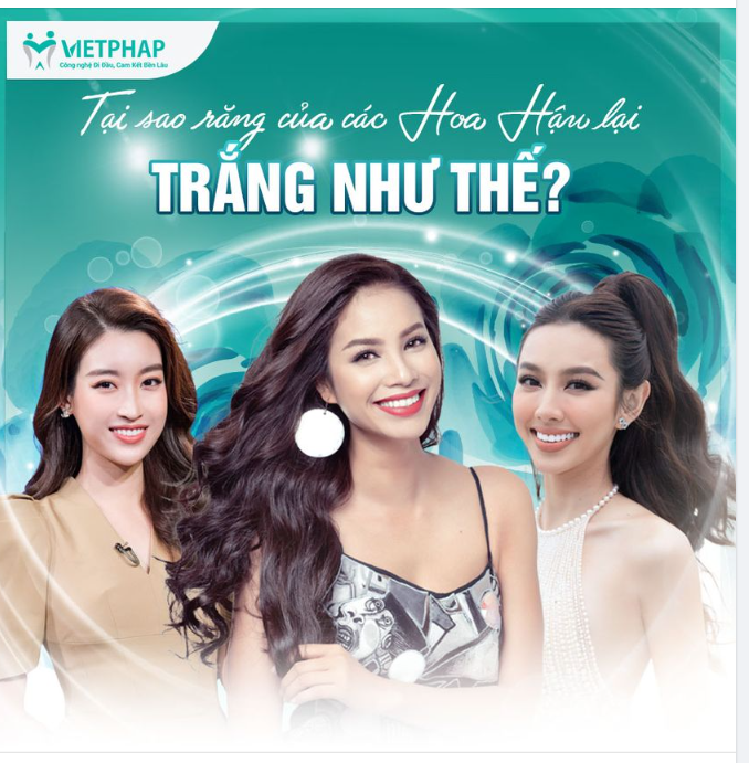 LẬT TẨY BÍ MẬT SỞ HỮU HÀM RĂNG TRẮNG SÁNG CỦA CÁC HOA HẬU HIỆN NAY
