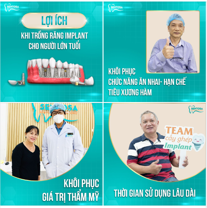 LỢI ÍCH KHI TRỒNG RĂNG IMPLANT CHO NGƯỜI LỚN TUỔI !
