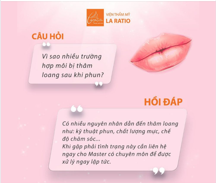 MÔI BỊ THÂM LOANG - CHỮA NGAY KẺO LỠ