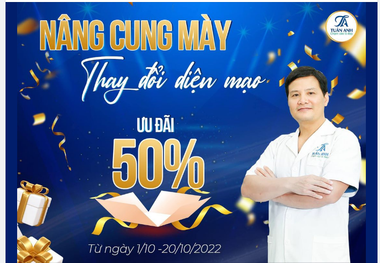 NÂNG CUNG MÀY - loại bỏ da chùng tại cung chân mày giúp khách hàng trẻ ra nhiều tuổi, nếp mí rõ ràng, cải thiện tầm nhìn, kết quả đẹp lâu dài.