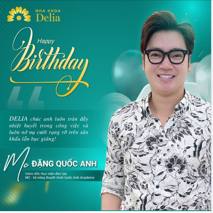 Nha khoa Delia tự hào là Dental SPA uy tín được MC Quốc Anh tin tưởng lựa chọn là nơi kiến tạo nụ cười của mình.