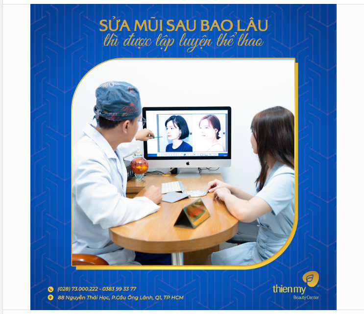 Sau khi nâng mũi bao lâu thì được tập luyện thể thao, hoạt động mạnh