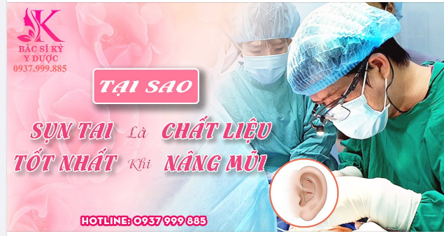 TẠI SAO SỤN TAI LÀ CHẤT LIỆU TỐT NHẤT KHI NÂNG MŨI