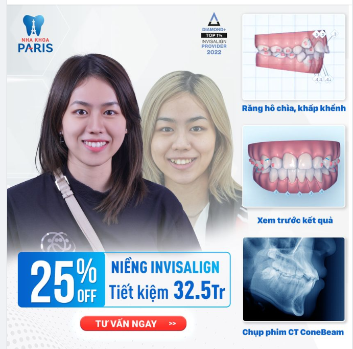 Ứng dụng độc quyền công nghệ 5D INVI – Công nghệ chỉnh nha số 1 từ Mỹ, 13 triệu ca thành công từ đơn giản đến phức tạp nhất.