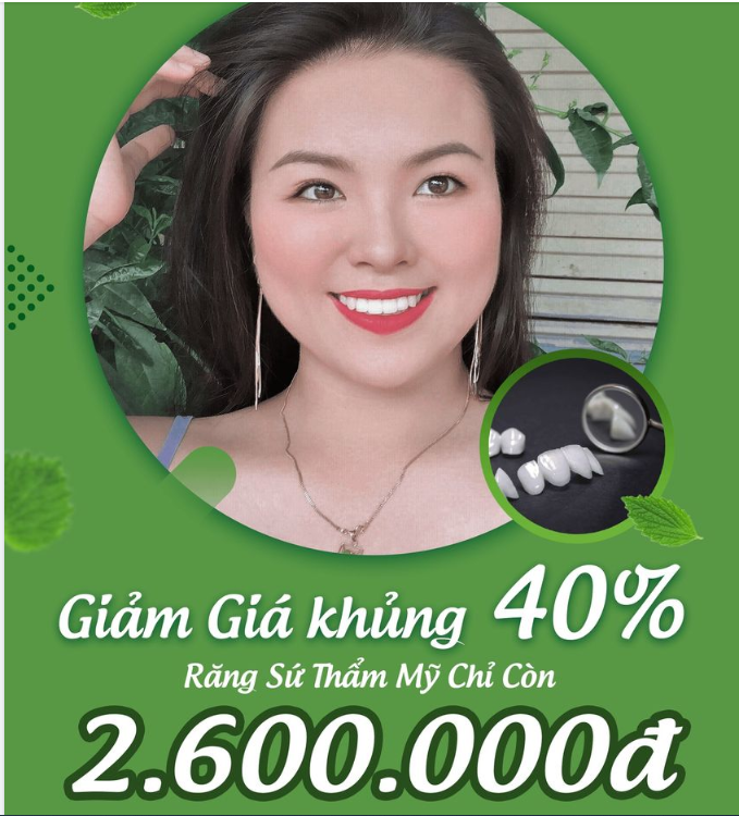 Sở hữu ngay hàm răng trắng sáng, sang trọng, đẹp chuẩn nhân tướng với giá siêu hời chỉ từ 2.600.000đ/răng