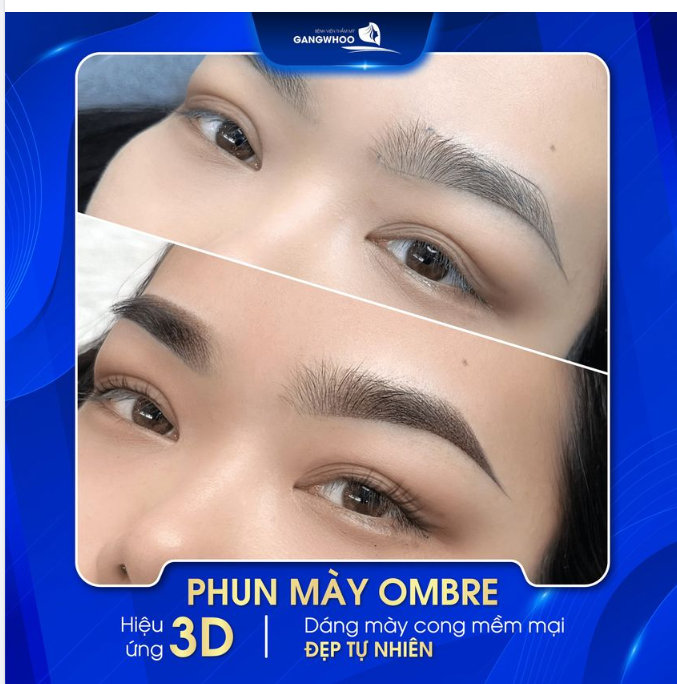 PHUN MÀY OMBRE HIỆU ỨNG 3D NÉT CHẤM PHÁ CHO GƯƠNG MẶT THÊM XINH