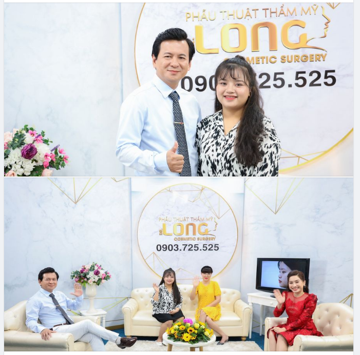 Bạn khách gặp lại chúng tôi sau 1 tháng nâng mũi tại PTTM Bác sĩ Long