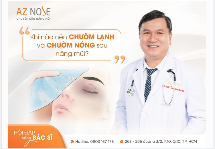CHƯỜM LẠNH hay CHƯỜM NÓNG sau nâng mũi
