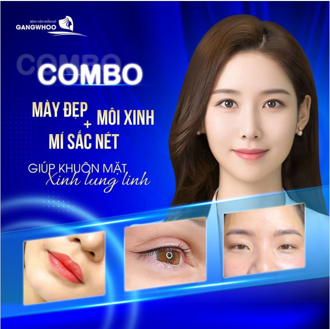 COMBO MÀY ĐẸP MÔI XINH MÍ SẮC NÉT GIÚP KHUÔN MẶT XINH LUNG LINH