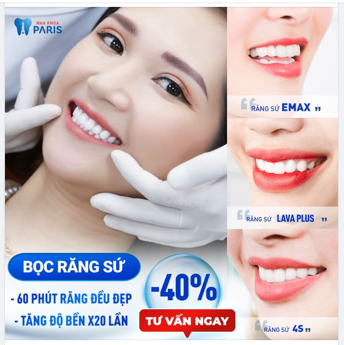 GIẢM TỚI 40% TOP 3 RĂNG SỨ BEST-SELLER HÀNG ĐẦU THẾ GIỚI