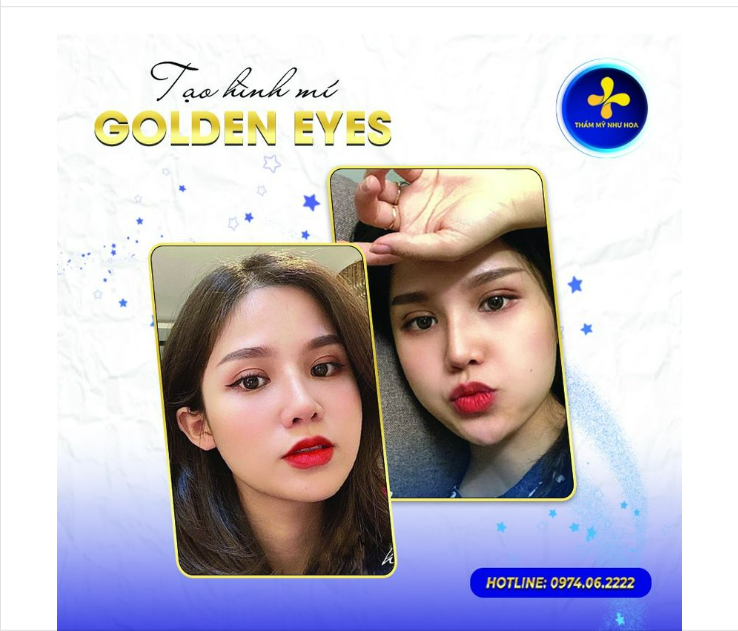 TẠO HÌNH MÍ GOLDEN EYES – MÍ XINH SANG – CHUẨN TỈ LỆ VÀNG