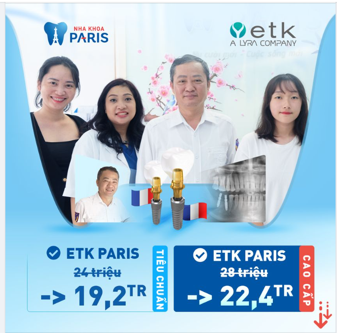 TRỒNG RĂNG CHUẨN PHÁP TẠI VN
