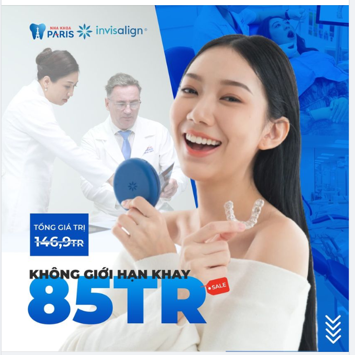 ƯU ĐÃI INVISALIGN LỚN NHẤT NĂM 2022 TẠI PARIS