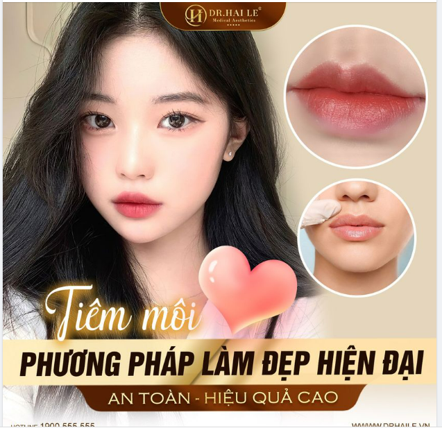 “MÃN NHÃN” sau khi tiêm Filler môi trái tim - Thực hiện chỉ trong 30 phút!