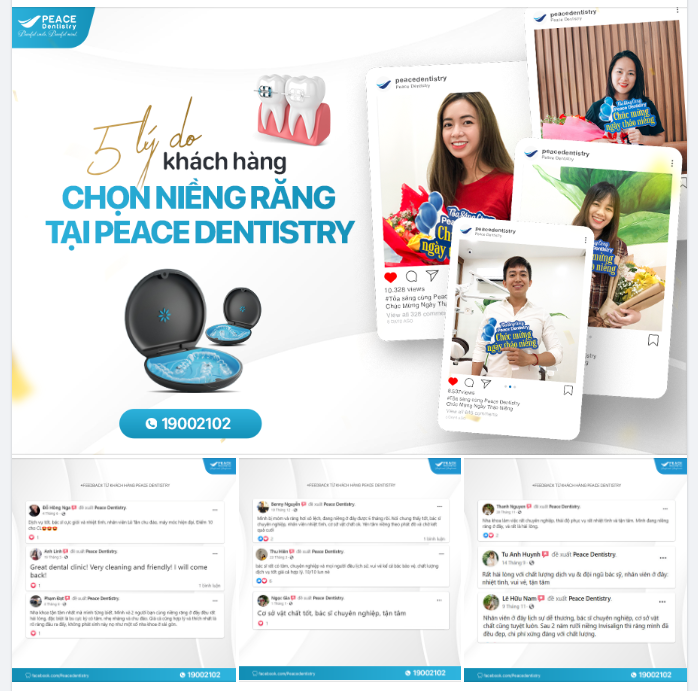 LÝ DO KHÁCH HÀNG CHỌN NIỀNG RĂNG TẠI PEACE DENTISTRY
