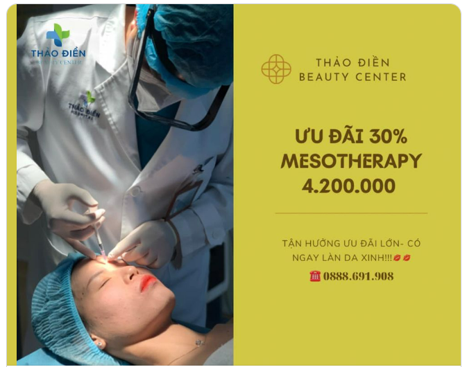MESOTHERAPR da sáng căng bóng kiêu sa đốn tết