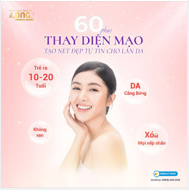 XÓA NẾP NHĂN, DA SĂN CHẮC CĂNG ĐẦY CÙNG PTTM BÁC SĨ LONG
