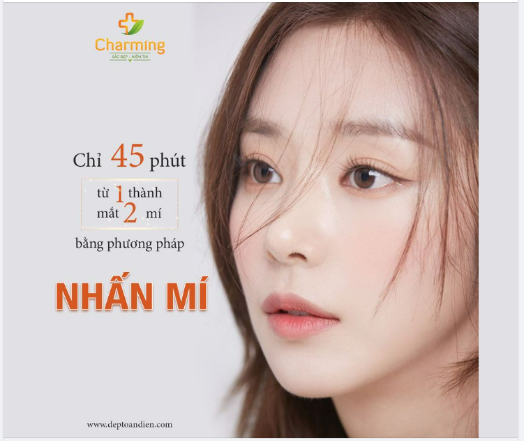 NHẤN MÍ - PHƯƠNG PHÁP HÔ BIẾN ĐÔI MẮT 1 MÍ THÀNH 2 MÍ CHỈ TỪ 45 PHÚT