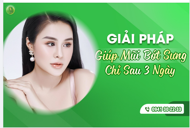 GIẢI PHÁP GIÚP MŨI BỚT SƯNG SAU 3 NGÀY