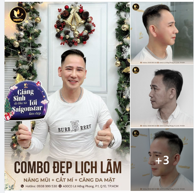 COMBO ĐẸP LỊCH LÃM: NÂNG MŨI + CẮT MÍ MẮT + CĂNG DA MẶT