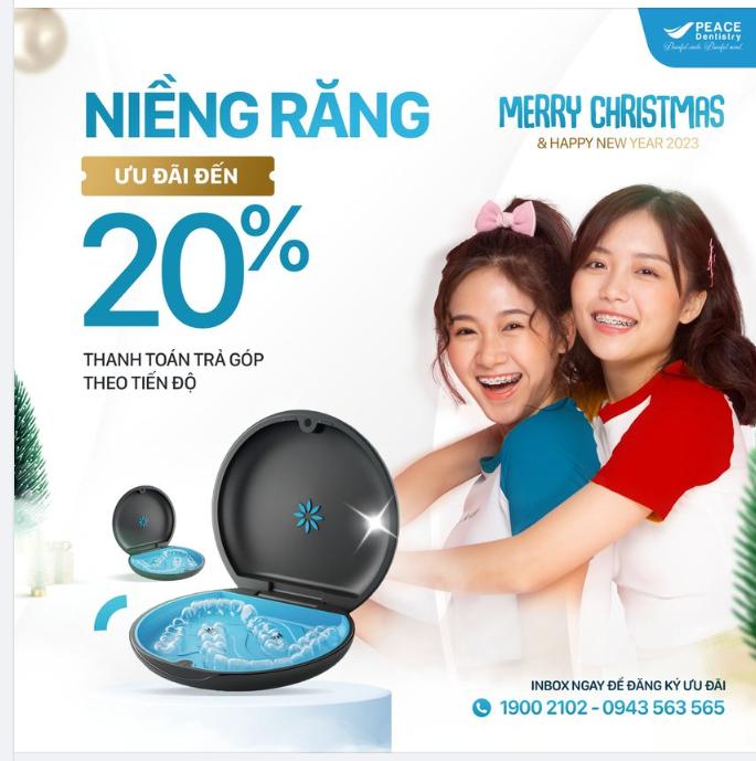 NIỀNG RĂNG MÙA LỄ HỘI - MIỄN PHÍ KHÁM TƯ VẤN VÀ NHẬN ƯU ĐÃI GIẢM ĐẾN 20%