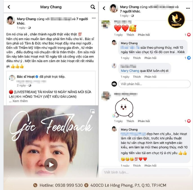 “Nâng mũi Bác sĩ Hoạt 10 ngày tiền vô 10 tỉ…” – Feedback có chất lượng quá không cả nhà?