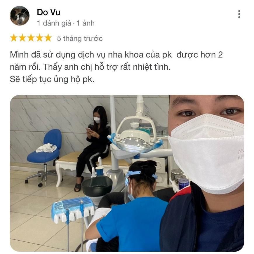 Khách hàng Do Vu chia sẻ hài lòng về dịch vụ và sẽ tiếp tục ủng hộ phòng khám