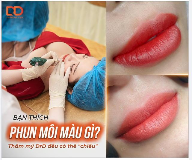 BẠN THÍCH ĐÔI MÔI MÀU GÌ? THẨM MỸ DRD ĐỀU CÓ THỂ "CHIỀU" BẠN.