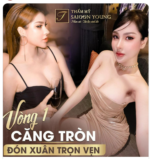 Đẹp như thế này phải chia sẻ ngay đến các chị em đây ạ, Chị em mình có ao ước có được một vòng 1 căng tròn, quyến rũ như khách hàng nhà Saigon Young không?