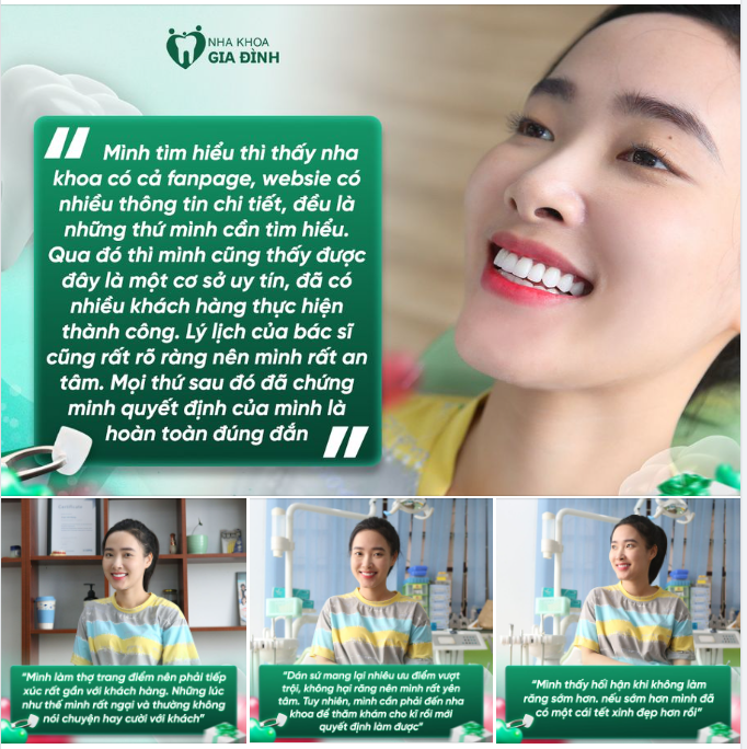 TÔI CẢM THẤY TIẾC VÌ ĐÃ KHÔNG LÀM RĂNG SỚM HƠN