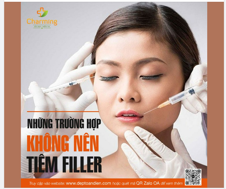 NHỮNG TRƯỜNG HỢP KHÔNG NÊN TIÊM FILLER