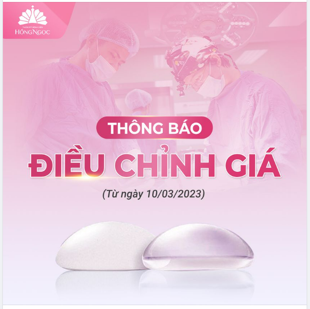 THÔNG BÁO ĐIỀU CHỈNH GIÁ NÂNG NGUC
