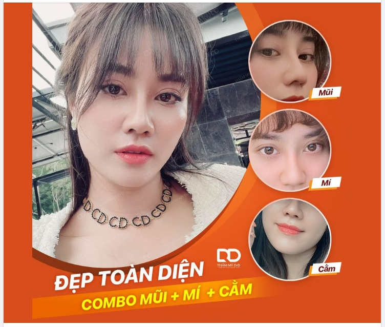 MÍ NHỎ MŨI TẸT CẰM NGẮN 3 GIỜ PHẪU THUẬT - 3 DỊCH VỤ