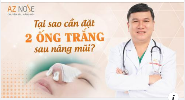 Hai ống trắng đặt sau nâng mũi quan trọng thế nào?