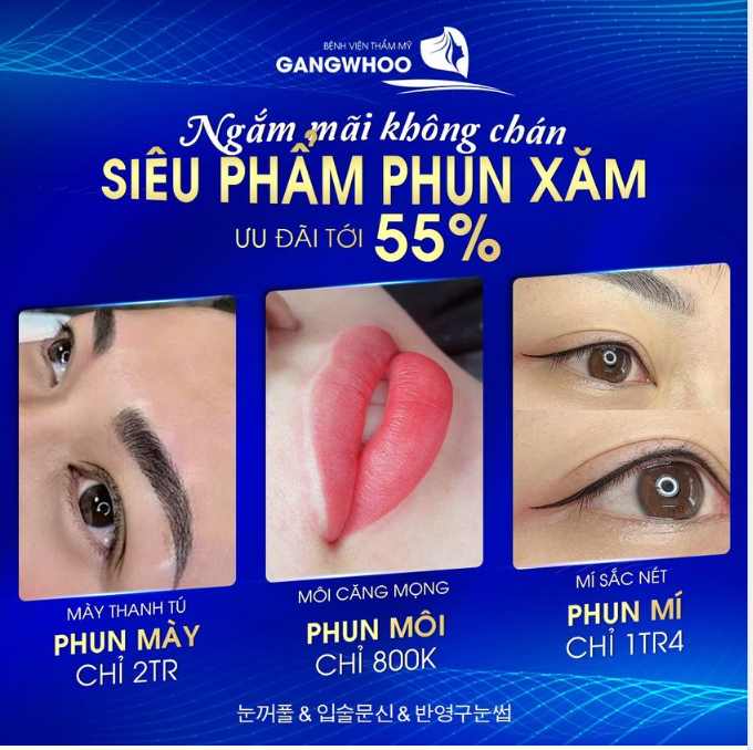 NGẮM MÃI KHÔNG CHÁN CÙNG SIÊU PHẨM PHUN XĂM MÀY - MÔI - MÍ