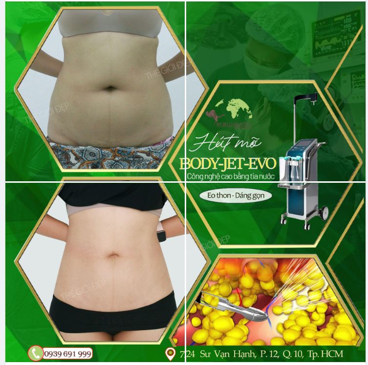 Công nghệ cao Body Jet Evo từ Đức sử dụng tia nước hiện đại nhất hiện nay: