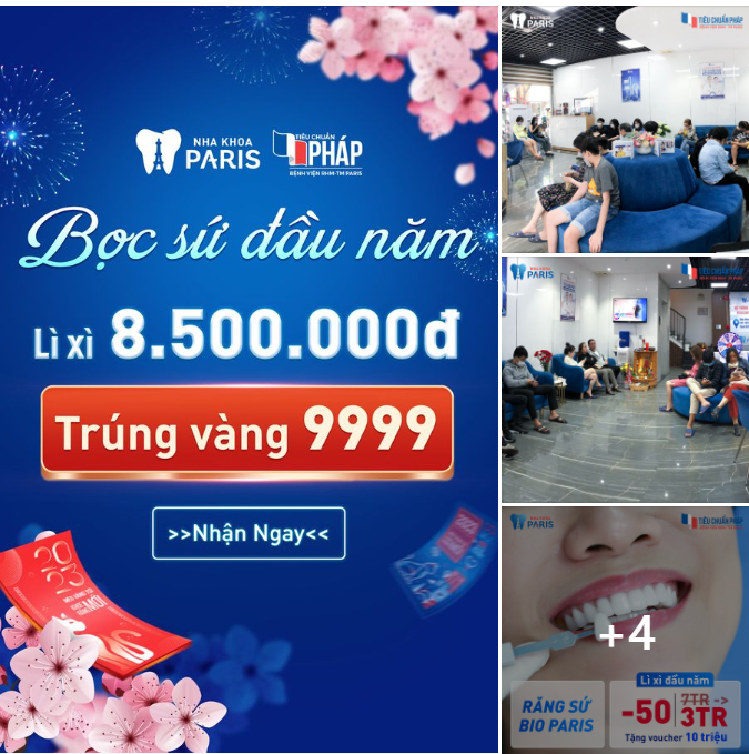 BỌC RĂNG SỨ KHAI XUÂN TƯNG BỪNG - TRÚNG 23 CHỈ VÀNG 9999