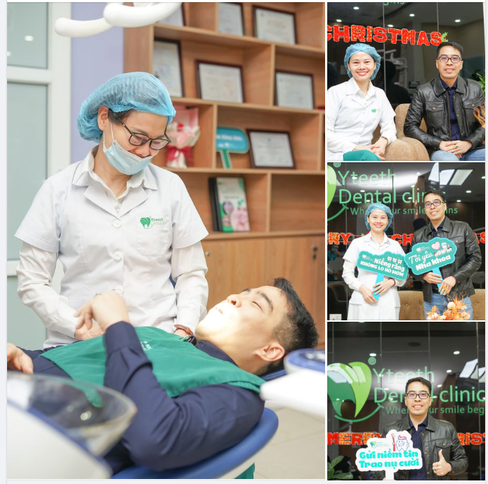 Anh Nguyễn Công Hiến vừa tháo niềng tại nha khoa Yteeth.