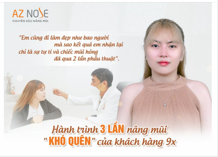 Câu chuyện tái tạo mũi h.ỏng “khó quên” của khách hàng 9X