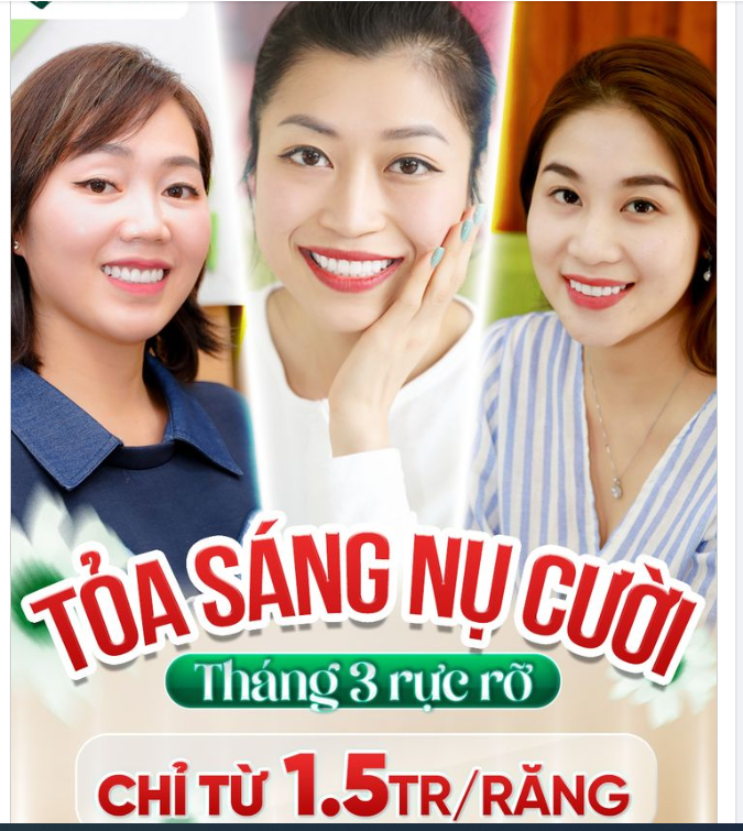 HOT! HOT!THẨM MỸ RĂNG SỨ CHỈ TỪ 1,5TR/RĂNG CÙNG NHIỀU ƯU ĐÃI ĐẶC BIỆT DÀNH CHO NỤ CƯỜI THẦN THÁI MÙA THÁNG 3