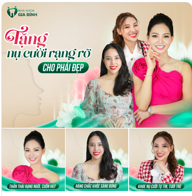 ĐẶC QUYỀN THÁNG 3 QUÀ TẶNG NỤ CƯỜI RẠNG NGỜI CHO PHÁI ĐẸP