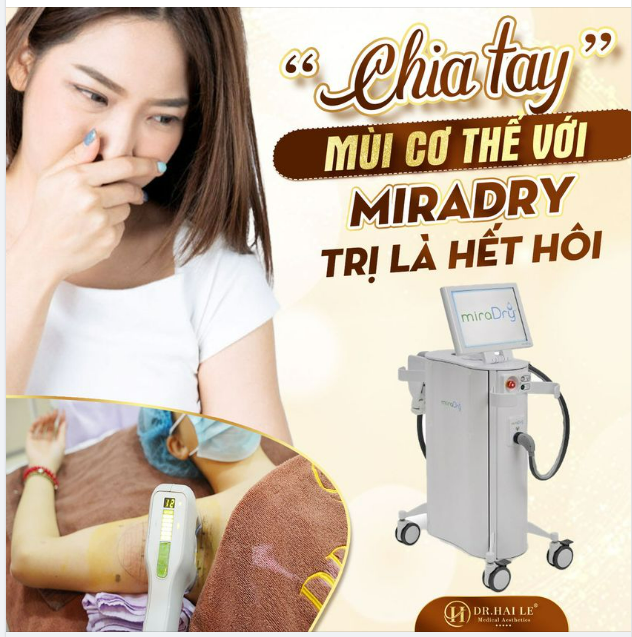 “CHIA TAY” MÙI CƠ THỂ VỚI MIRADRY TẠI DR.HẢI LÊ - TRỊ LÀ HẾT HÔI