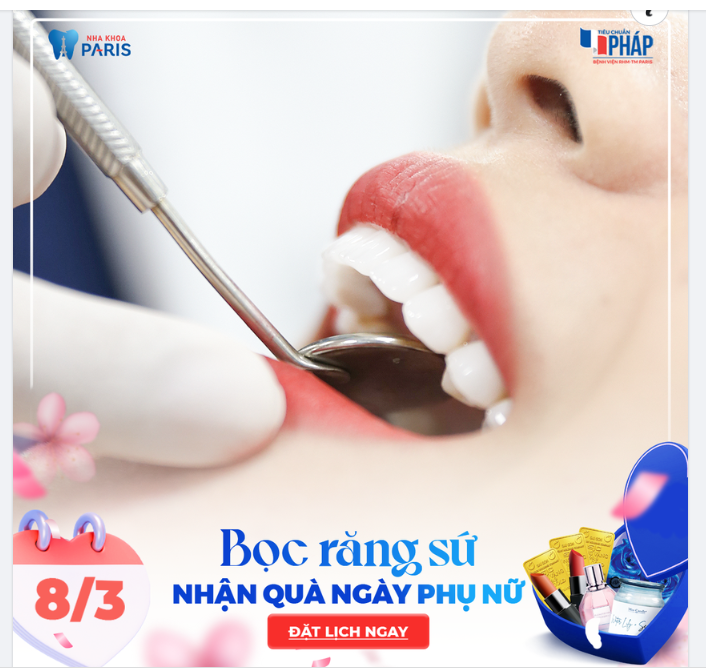 Bọc răng sứ - Nhận quà ngày Phụ nữ
