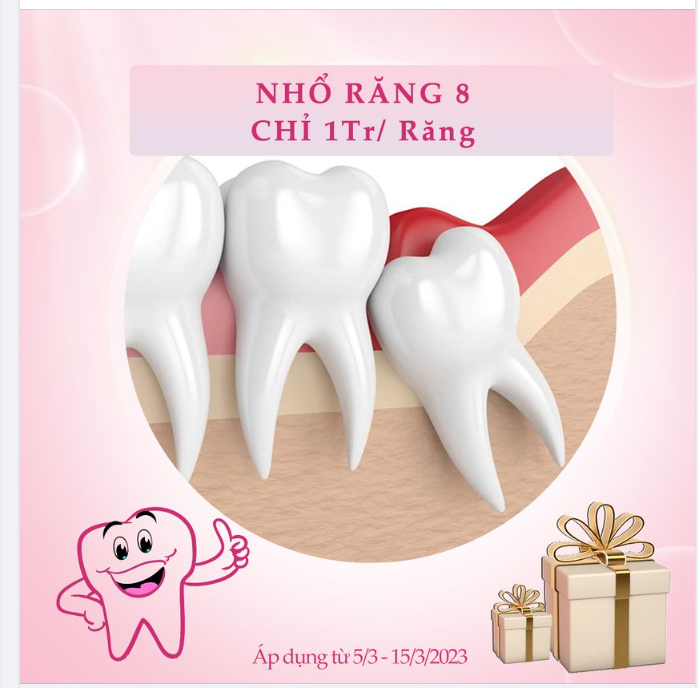 NHỔ RĂNG KHÔN NHẸ NHÀNG KHÔNG ĐAU - CHỈ 1Tr/ Răng