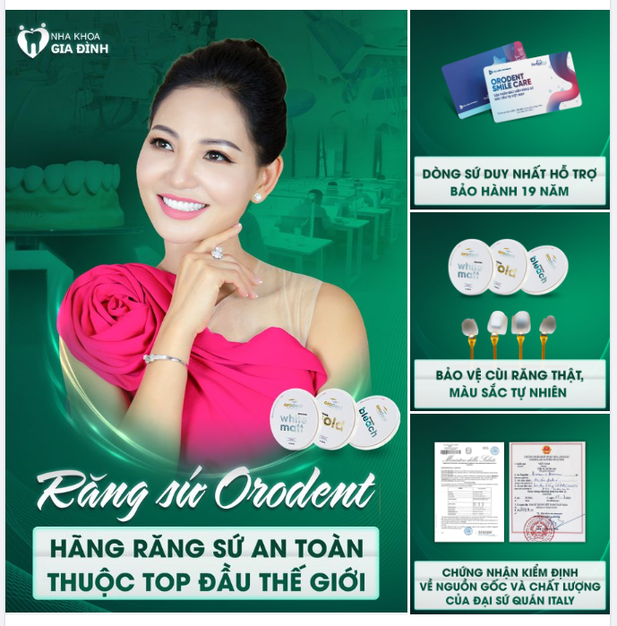 RĂNG SỨ ORODENT - RĂNG SỨ CAO CẤP THĂNG HẠNG NHAN SẮC GIÚP PHÁI NỮ THÊM SANG