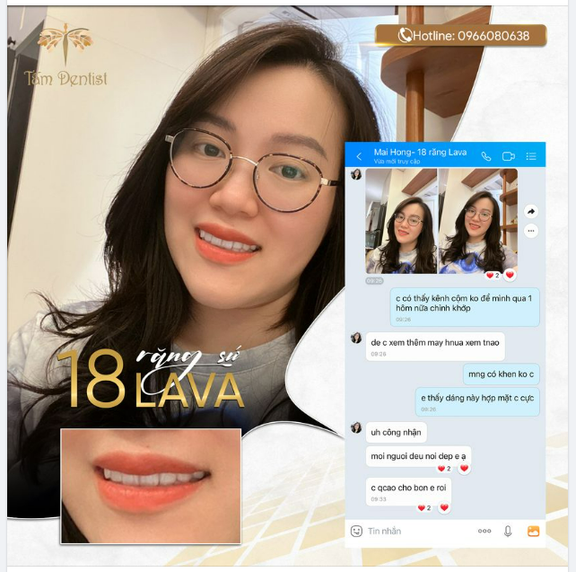 Khách hàng nở nụ cười thật tươi là niềm vui mỗi ngày tại Tấm Dentist.