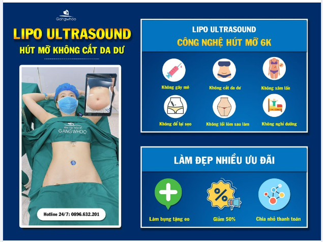LIPO ULTRASOUND - CÔNG NGHỆ HÚT MỠ 6K