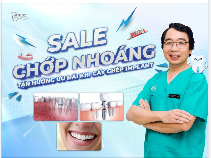 SALE CHỚP NHOÁNG - TẬN HƯỞNG ƯU ĐÃI KHI CẤY GHÉP IMPLANT