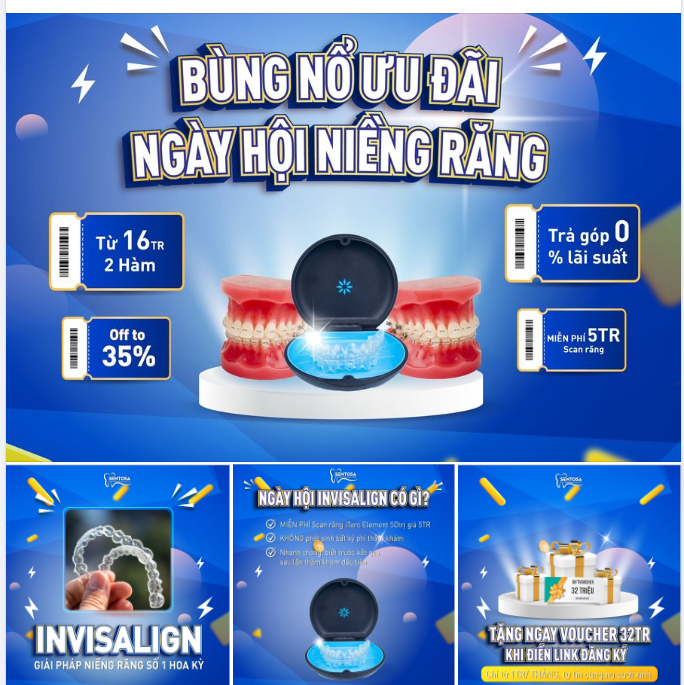 BÙNG NỔ ƯU ĐÃI NGÀY HỘI NIỀNG RĂNG TRÊN TOÀN CHI NHÁNH
