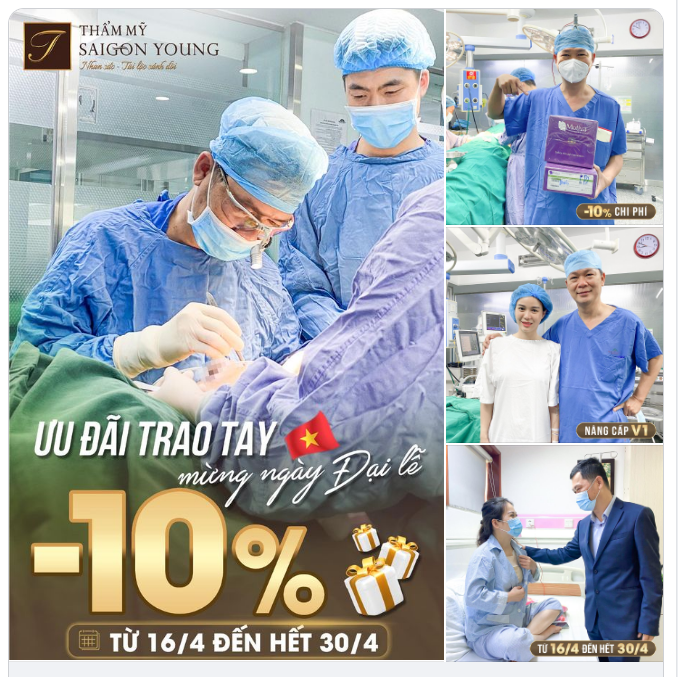 Tháng vàng cho nàng làm đẹp, Bs Tươi giảm ngay 10% chi phí nâng cấp V1!